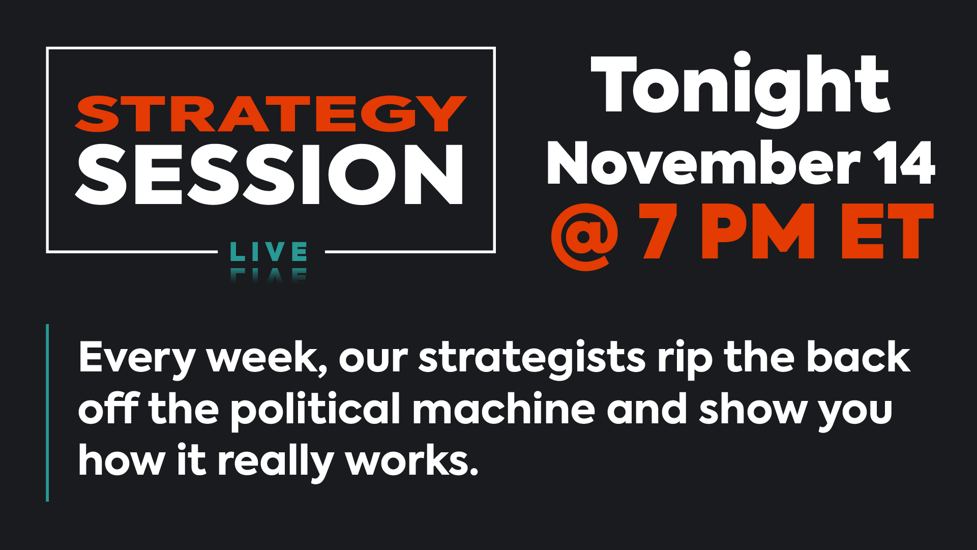 The Strategy Session: November 14, 2023